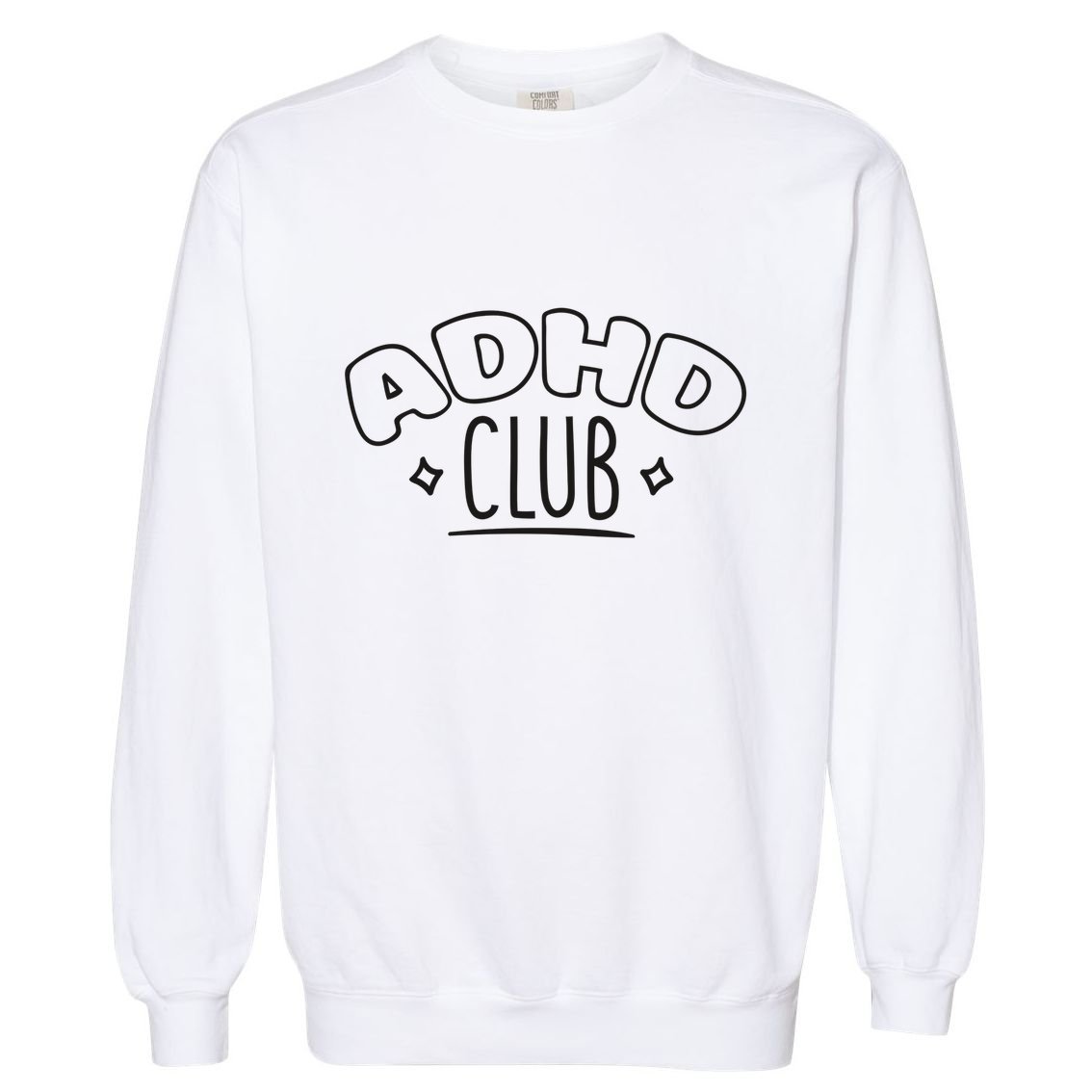 ADHD CLUB Garment-Dyed Sweatshirt