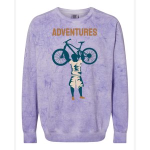 Adventures Cycling Colorblast Crewneck Sweatshirt