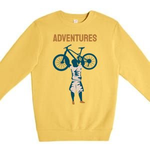 Adventures Cycling Premium Crewneck Sweatshirt