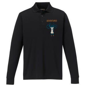 Adventures Cycling Performance Long Sleeve Polo