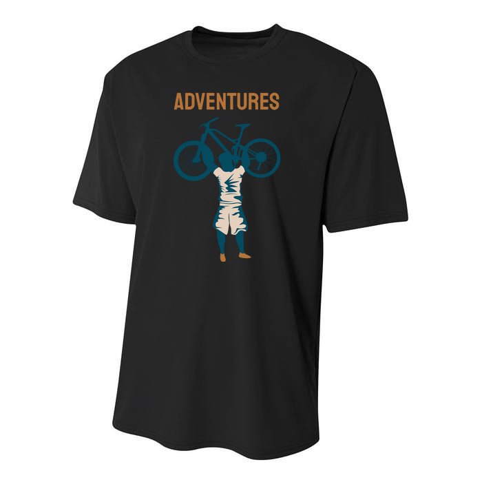 Adventures Cycling Youth Performance Sprint T-Shirt