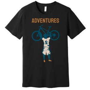 Adventures Cycling Premium T-Shirt