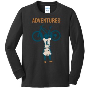 Adventures Cycling Kids Long Sleeve Shirt