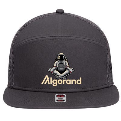 Algorand Crypto Astronaut 7 Panel Mesh Trucker Snapback Hat