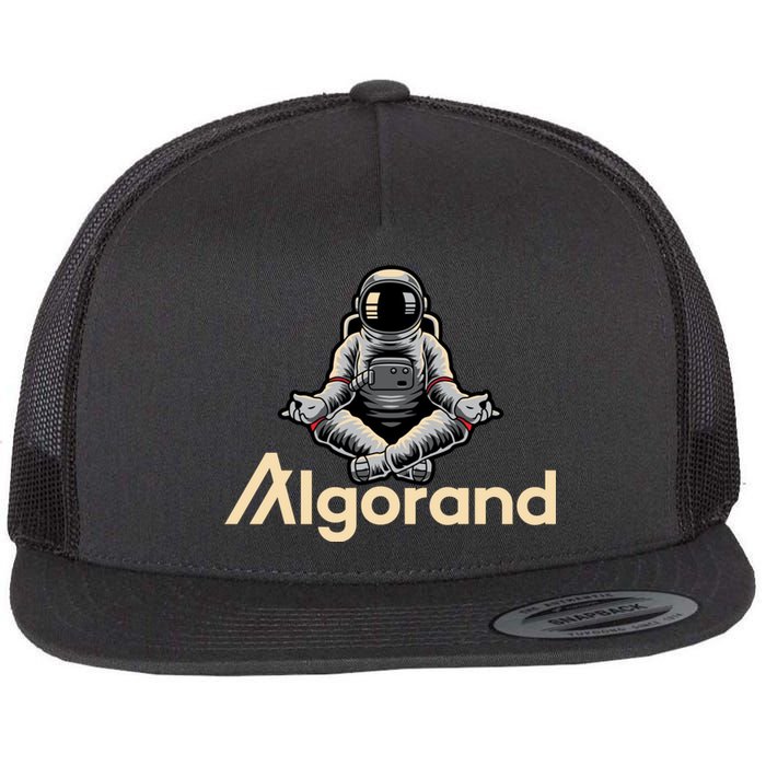 Algorand Crypto Astronaut Flat Bill Trucker Hat