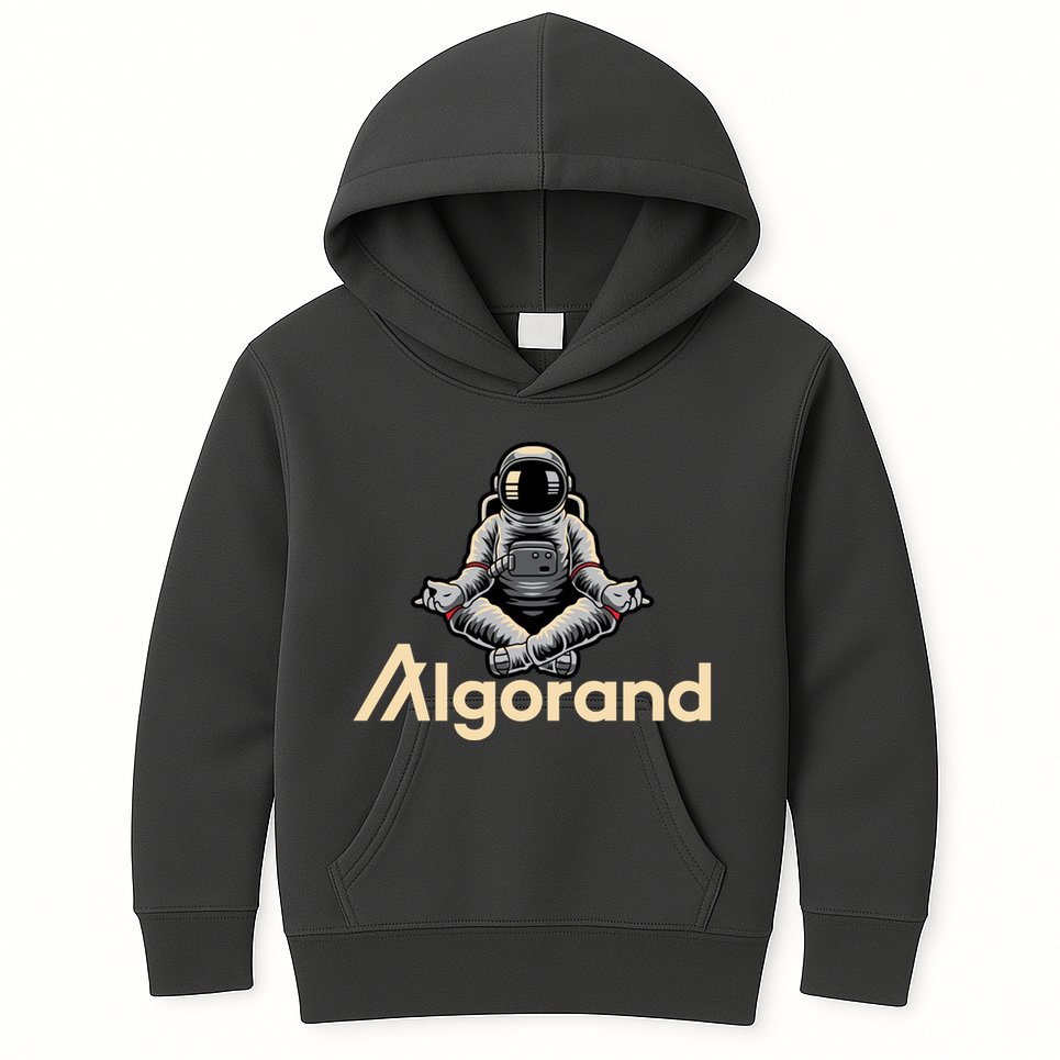 Algorand Crypto Astronaut Kids Hoodie