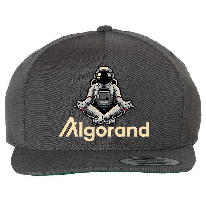 Algorand Crypto Astronaut Wool Snapback Cap