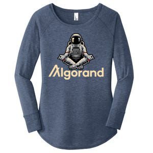 Algorand Crypto Astronaut Women's Perfect Tri Tunic Long Sleeve Shirt