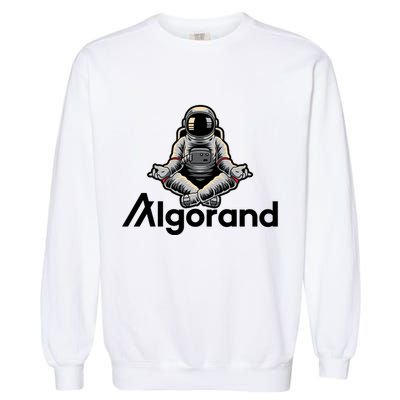Algorand Crypto Astronaut Garment-Dyed Sweatshirt
