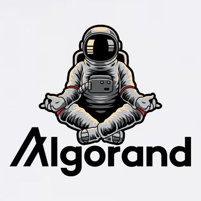 Algorand Crypto Astronaut Garment-Dyed Sweatshirt