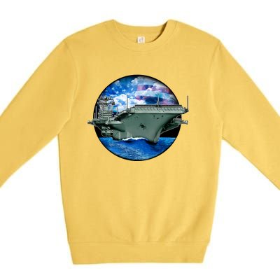 Aircraft Carrier Premium Crewneck Sweatshirt