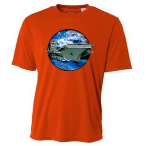 Aircraft Carrier Cooling Performance Crew T-Shirt