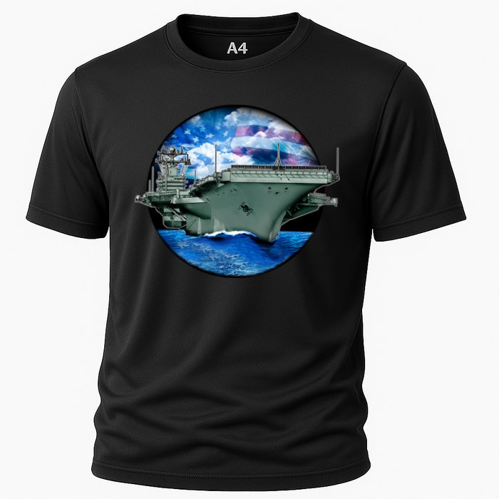 Aircraft Carrier Cooling Performance Crew T-Shirt