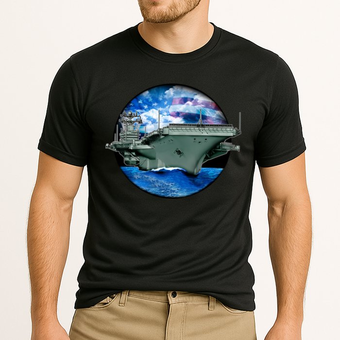 Aircraft Carrier Cooling Performance Crew T-Shirt
