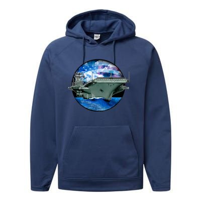 Aircraft Carrier Performance Fleece Hoodie