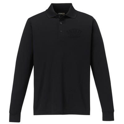 Anxiety Club Performance Long Sleeve Polo