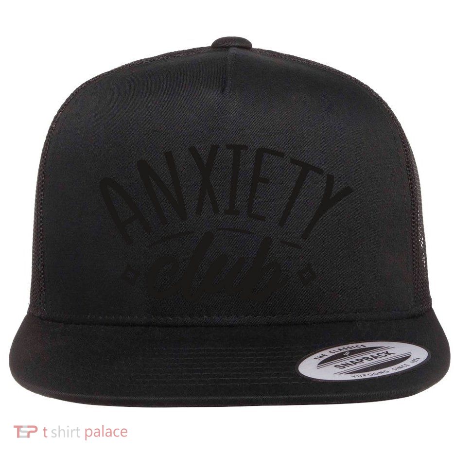 Anxiety Club Flat Bill Trucker Hat