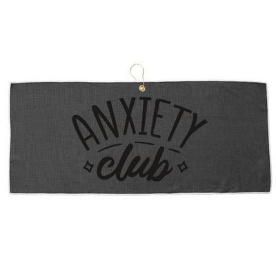 Anxiety Club Large Microfiber Waffle Golf Towel