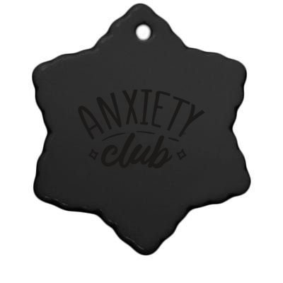 Anxiety Club Ceramic Star Ornament