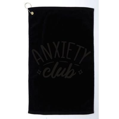 Anxiety Club Platinum Collection Golf Towel