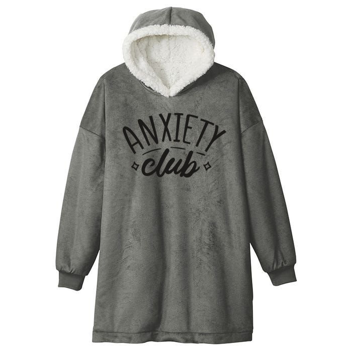 Anxiety Club Hooded Wearable Blanket