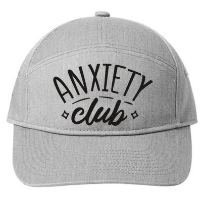 Anxiety Club 7-Panel Snapback Hat