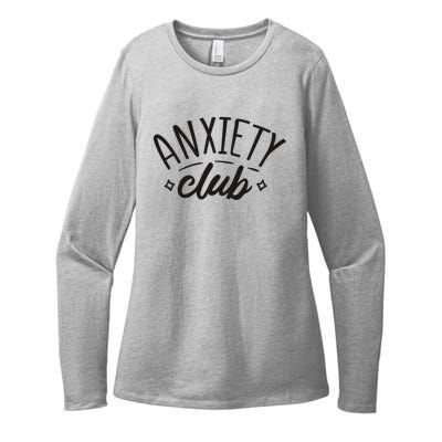 Anxiety Club Womens CVC Long Sleeve Shirt