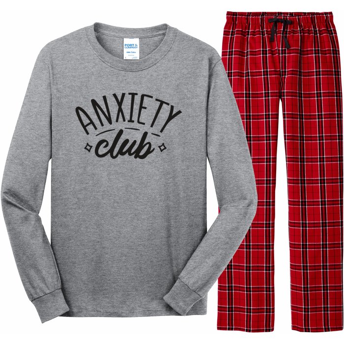 Anxiety Club Long Sleeve Pajama Set