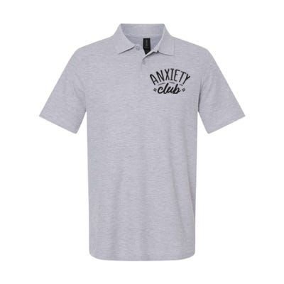 Anxiety Club Softstyle Adult Sport Polo