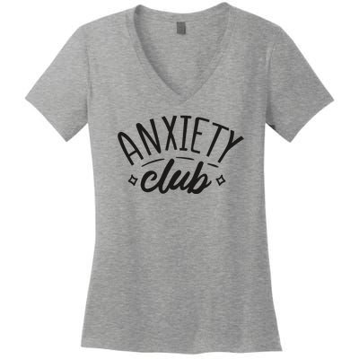 Anxiety Club Women's V-Neck T-Shirt