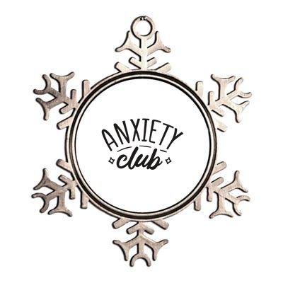 Anxiety Club Metallic Star Ornament