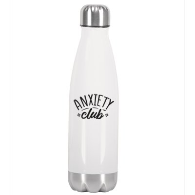 Anxiety Club Stainless Steel Insulated Water Bottle