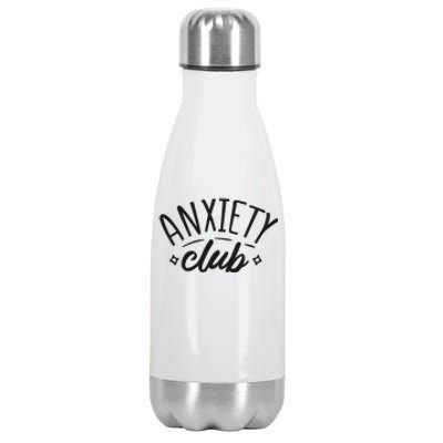 Anxiety Club Stainless Steel Insulated Water Bottle