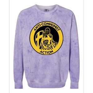 Anti Communist Anti Woke Conservative Colorblast Crewneck Sweatshirt