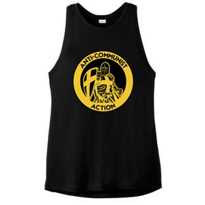 Anti Communist Anti Woke Conservative Ladies PosiCharge Tri-Blend Wicking Tank