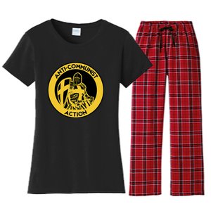 Anti Communist Anti Woke Conservative Women's Flannel Pajama Set