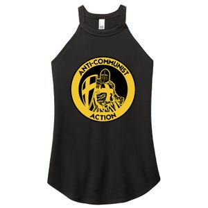 Anti Communist Anti Woke Conservative Women's Perfect Tri Rocker Tank