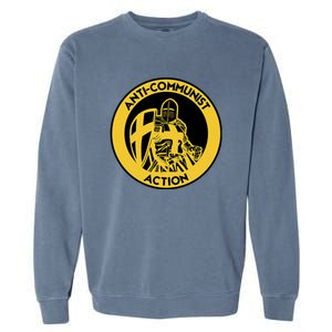 Anti Communist Anti Woke Conservative Garment-Dyed Sweatshirt