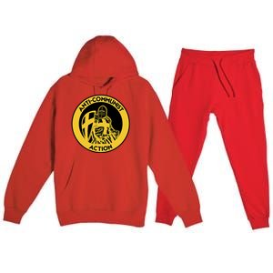 Anti Communist Anti Woke Conservative Premium Hooded Sweatsuit Set