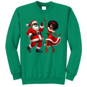 American Christmas African Santa Mrs Claus Dancing Xmas African Gift Sweatshirt