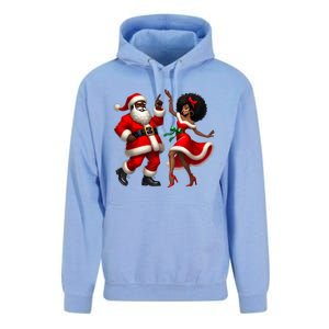 American Christmas African Santa Mrs Claus Dancing Xmas African Gift Unisex Surf Hoodie