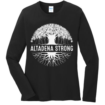 Altadena California Ladies Long Sleeve Shirt