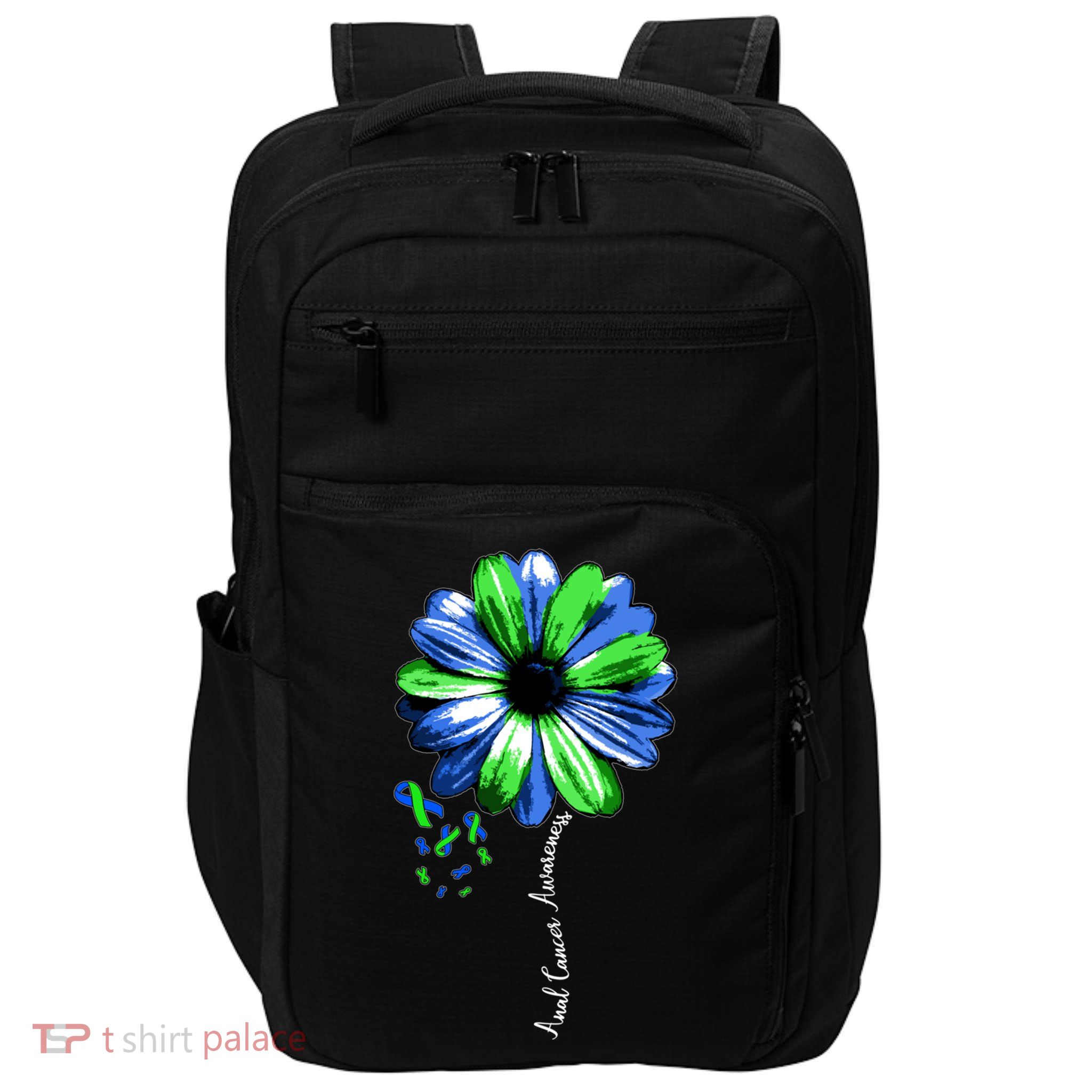 Anal Cancer Awareness Gift Warrior Pretty Impact Tech Backpack