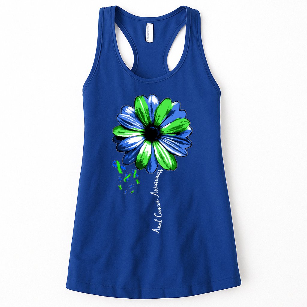 Anal Cancer Awareness Gift Warrior Pretty Womens Tank Top