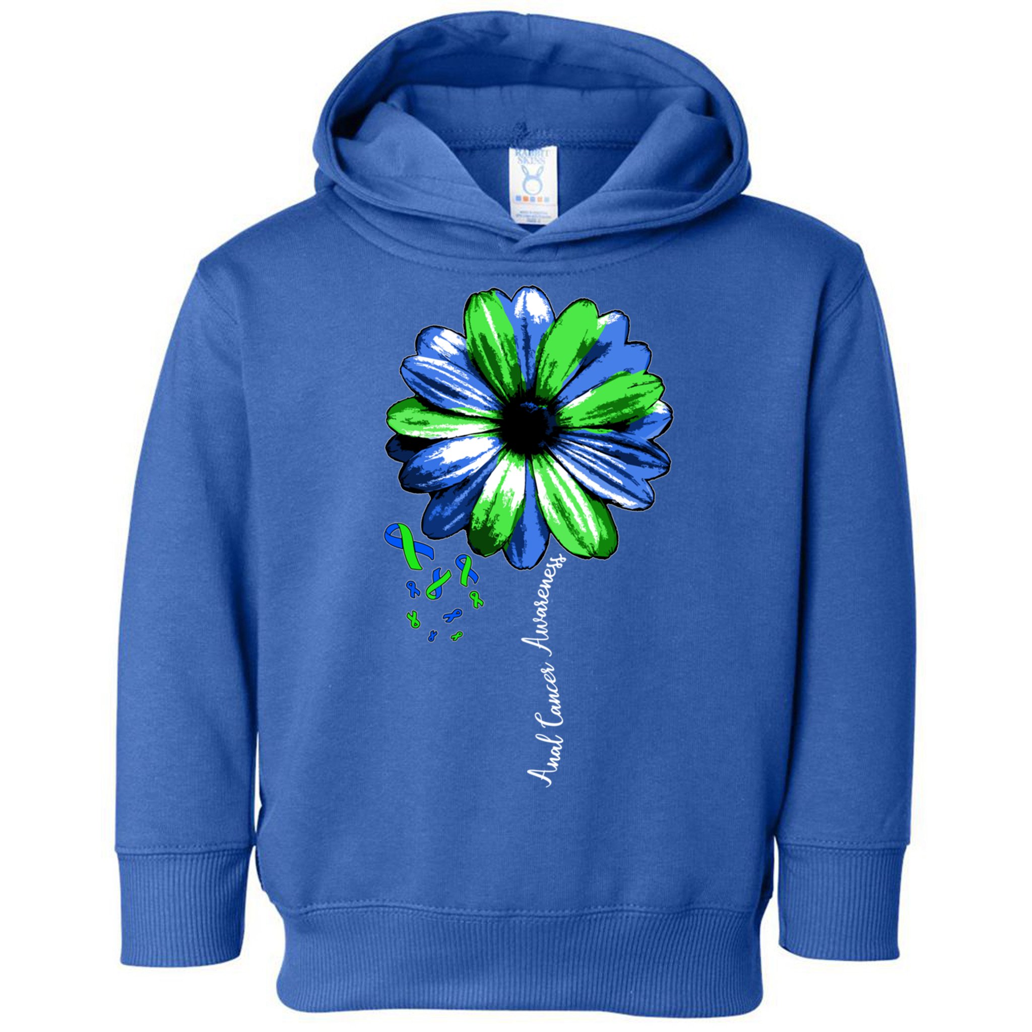 Anal Cancer Awareness Gift Warrior Pretty Toddler Hoodie