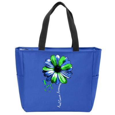 Anal Cancer Awareness Gift Warrior Pretty Zip Tote Bag