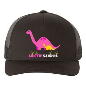 Auntiesaurus Cute Auntie Saurus Dinosaur Aunt Matching Yupoong Adult 5-Panel Trucker Hat