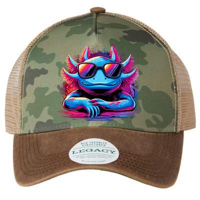 Axolotl Colorful Anime Cute Kawaii Axolotl Legacy Tie Dye Trucker Hat
