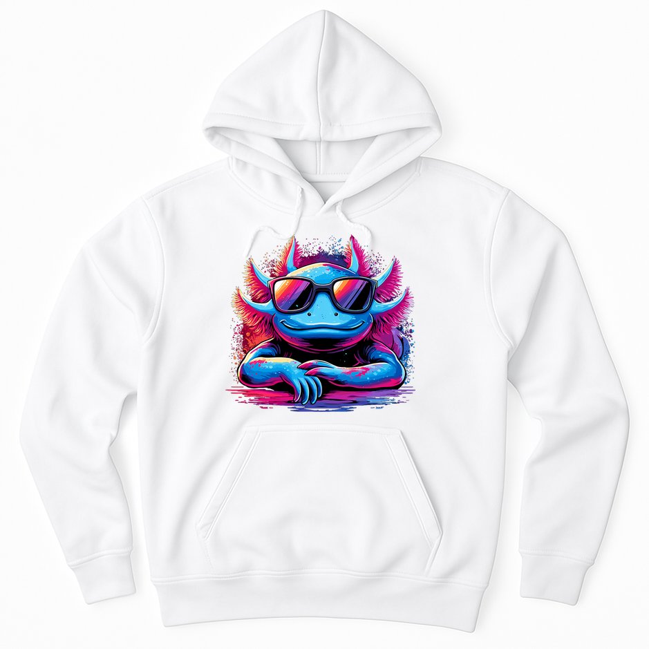 Axolotl Colorful Anime Cute Kawaii Axolotl Hoodie