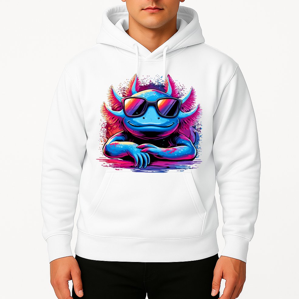 Axolotl Colorful Anime Cute Kawaii Axolotl Hoodie